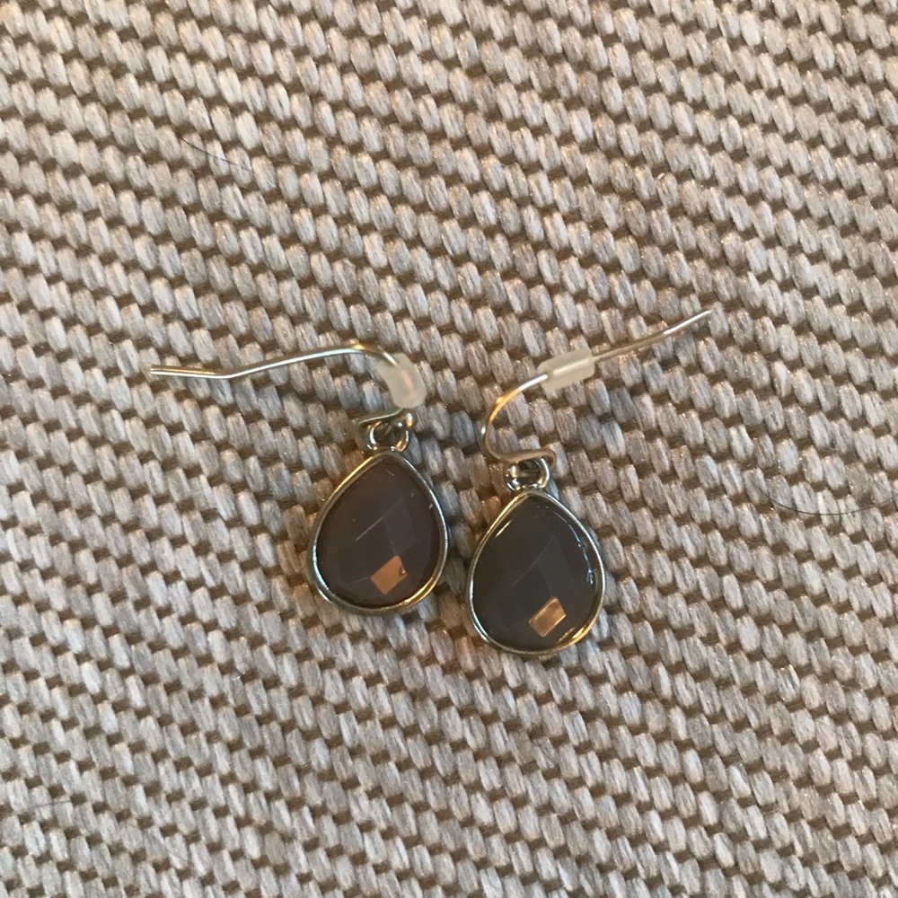 Bundle 3 for $10 silver toned and smoky earrings. EUC
